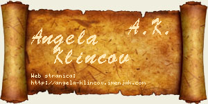 Angela Klincov vizit kartica
